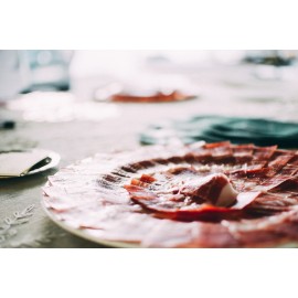 Jamón Ibérico de Bellota Valdebenito Cortado a Cuchillo por piezas.
